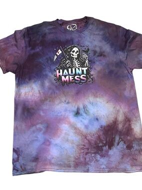 Haunt Mess Dyed Tshirt Large
